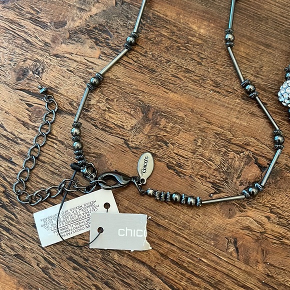 NWT Chicos Rhinestone Necklace - Picture 3 of 3